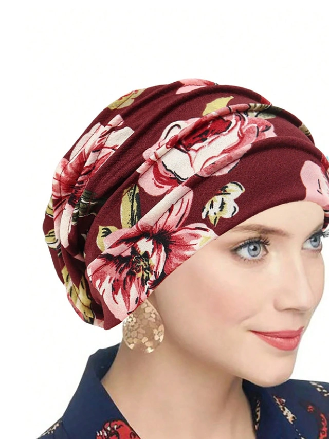 turban kwiatowy wzór