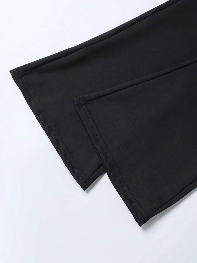 czarne klasyczne legginsy