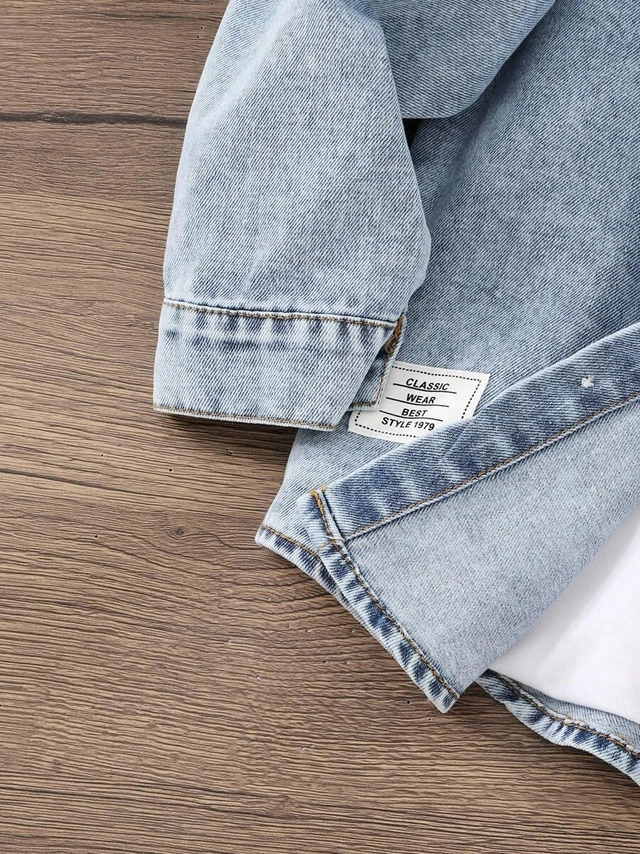 niebieska koszula jeans