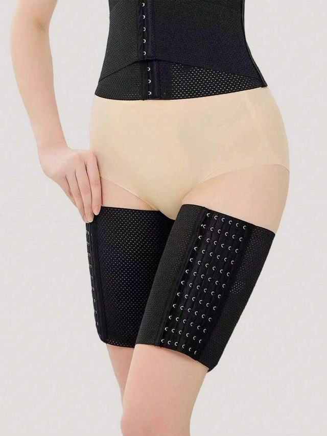 czarne pasy modelujące uda 2-pack