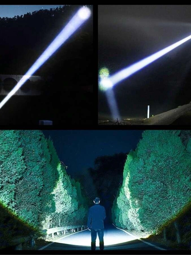 czarna latarka led