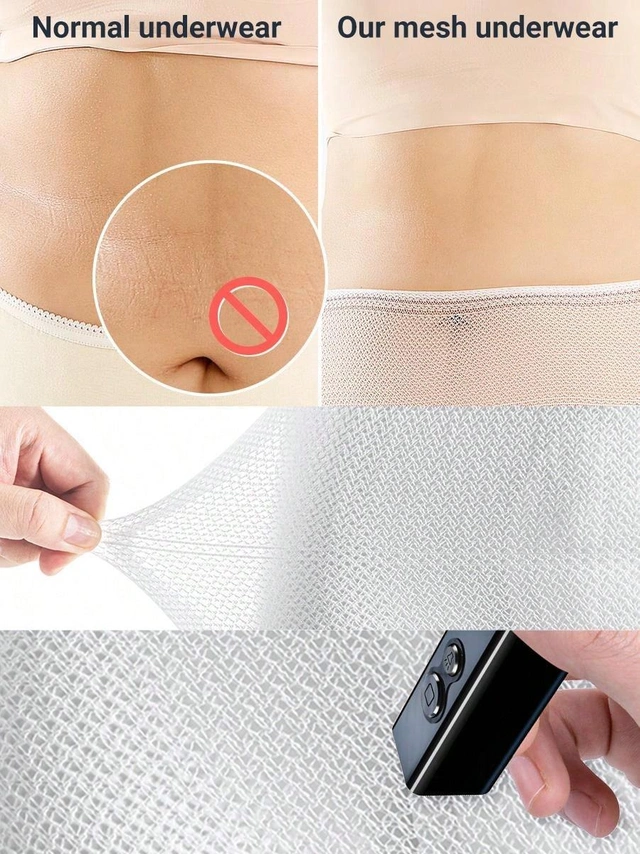 białe majtki poporodowe 6-pack