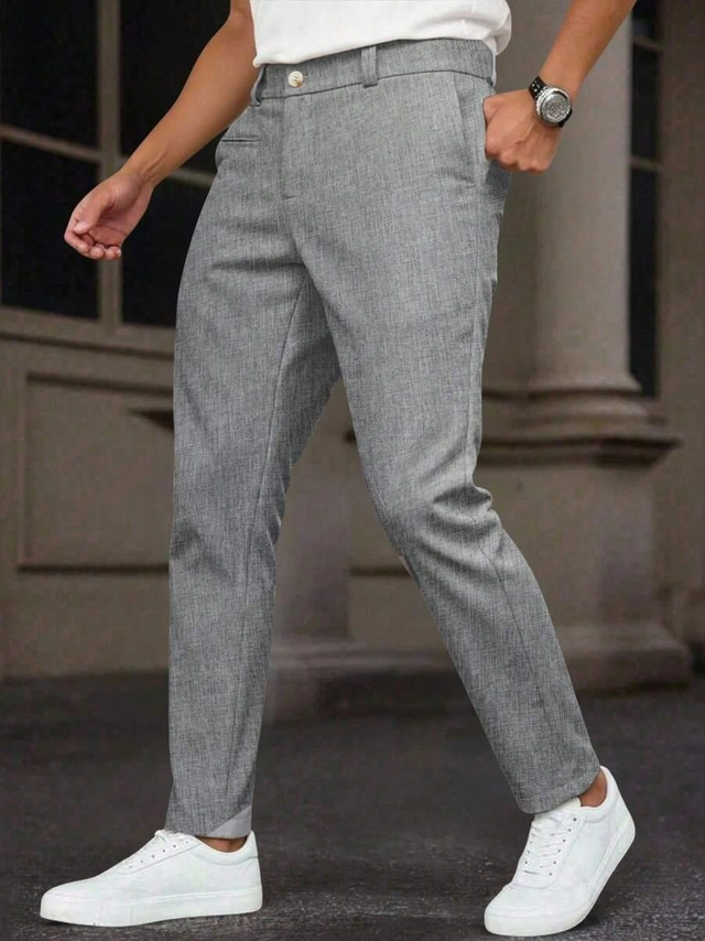 szare spodnie casual