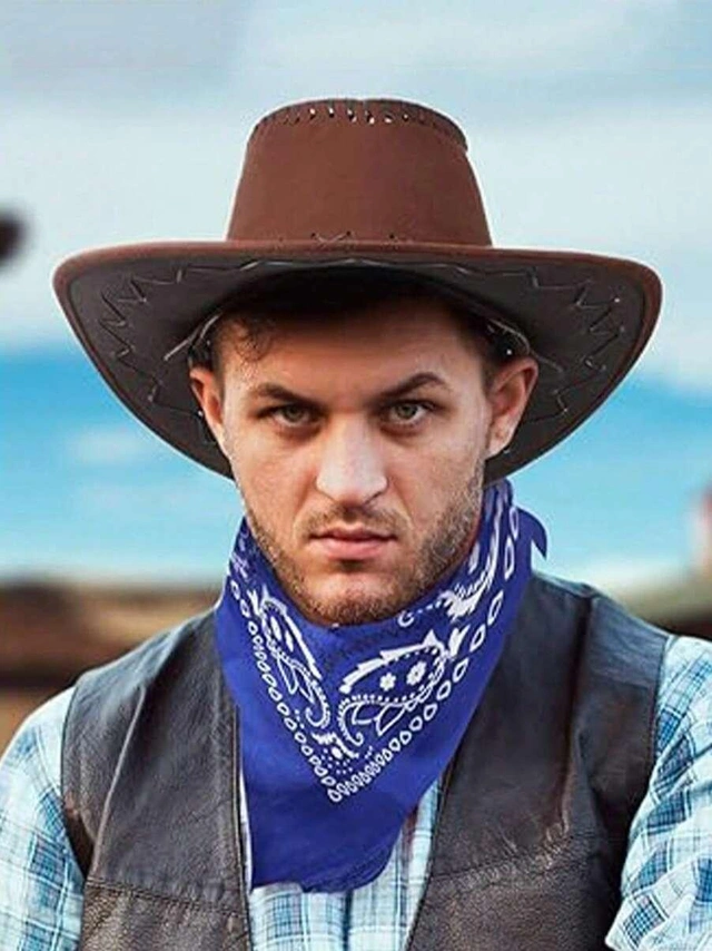 brązowy KAPELUSZ KOWBOJSKI