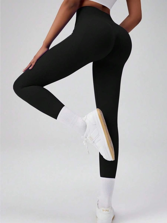 CZARNE LEGGINSY WYSOKI STAN