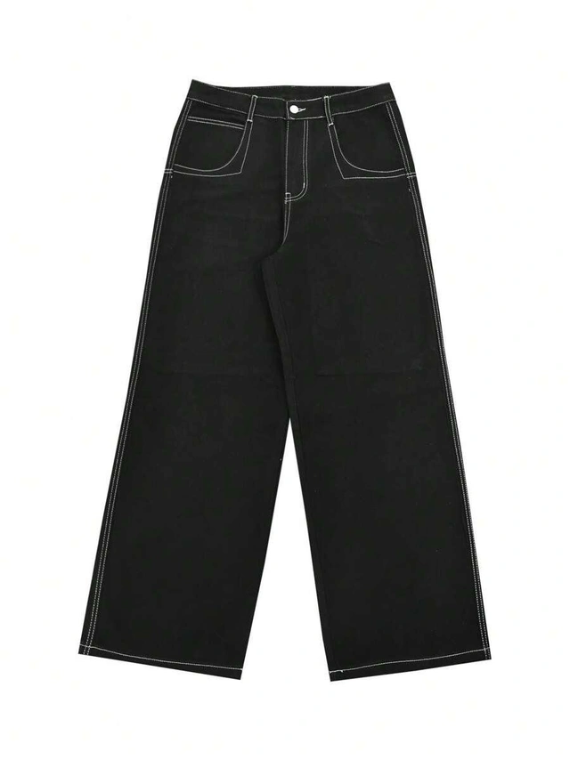 CZARNE SPODNIE JEANS