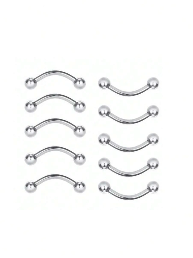 ZESTAW KOLCZYKI PIERCING 6 SZT