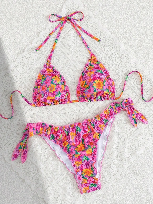 WIĄZANY KOMPLET BIKINI PRINT