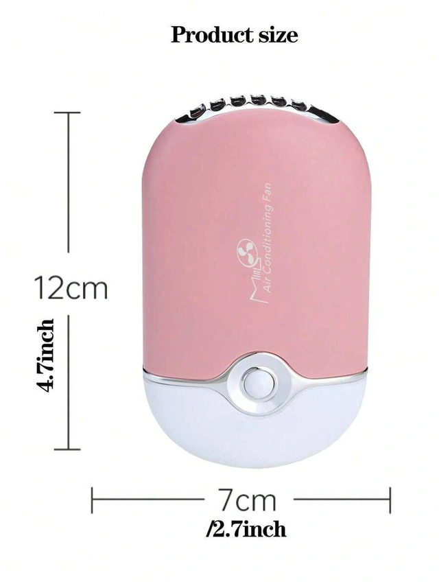 różowy mini wentylator