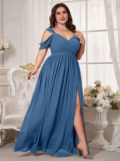 NIEBIESKA MAXI SUKIENKA