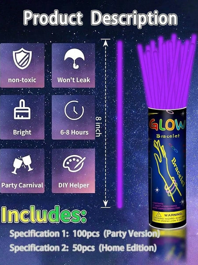 FIOLETOWE BRANSOLETKI 25-PACK
