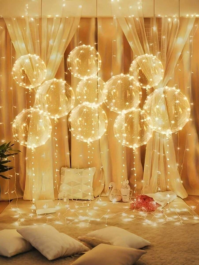 bezbarwny świecący balon