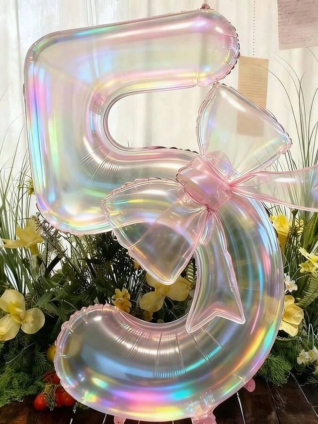 balon  w kształcie cyfry 5