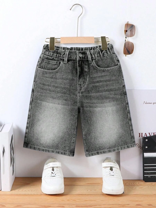 SZARE SPODENKI JEANS