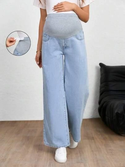 niebieskie spodnie JEANS